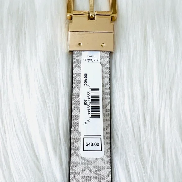 Michael Kors Women’s Twist Reversible Belt Medium - Picture 8 of 11